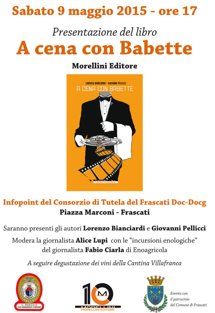 "A cena con Babette" a Frascati il 9 maggio 2015